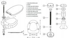 shumee Snemljiv tanek straniščni sedež z mehkim zapiranjem