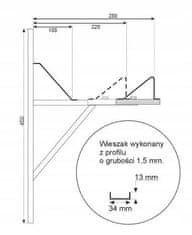 shumee Držalo za obešanje, podporni nosilec, rezervoar, posoda za centralno ogrevanje