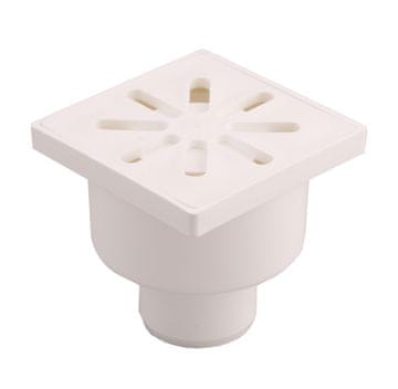 shumee Odtočna rešetka 10x10cm SPODNJI odtok Ø50 AQUER