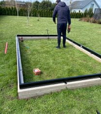 EcoSlider Stekleni rastlinjak STEKLENJAK EcoSlider 2,5m širine – 4 mm varnostno steklo, 410 cm