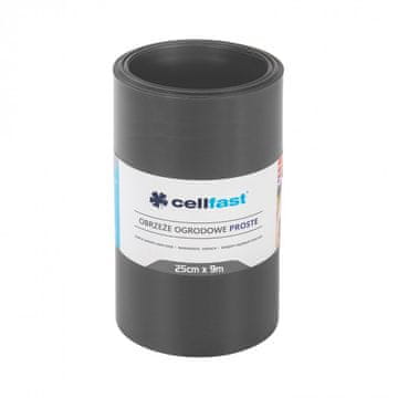 shumee Ravne grafitne vrtne robnike 25 cm x 9,0 m