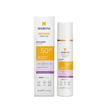 Sesderma Krema za sončenje za obraz proti staranju SPF 50 Repaskin Urban 365 (Krema za sončenje za obraz proti staranju) 50 ml