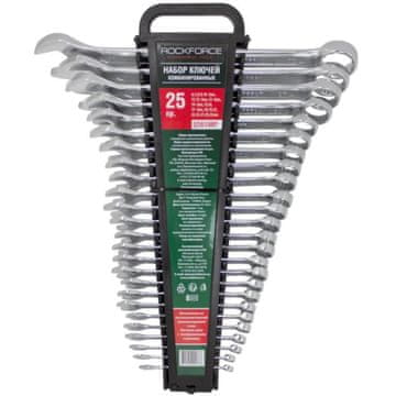 ROCKFORCE Garnitura viličastih ključev 6-32 mm Cr-V 25 kos