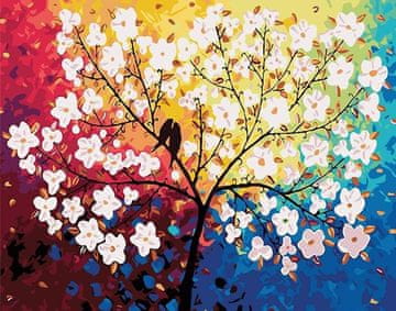 shumee Diamantno vezenje Pomladne ptice 50x40