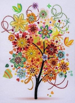 shumee Diamantno vezenje Poletno drevo 45x55 cm