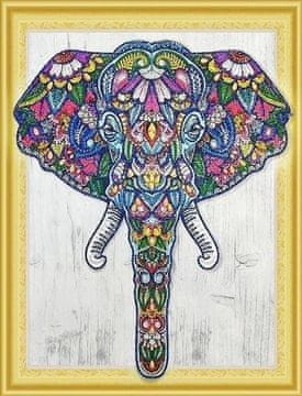shumee Diamantno vezenje Pravljični slon 47x57 cm
