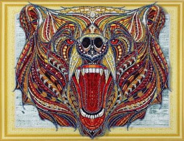 shumee Diamantno vezenje Strašni medved 47x57 cm