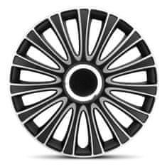 AutoStyle Pokrovi platišč LeMans Black/Silver 17"