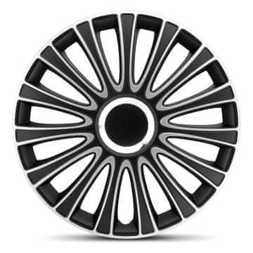 AutoStyle Pokrovi platišč LeMans Black/Silver 16"