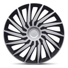 AutoStyle Pokrovi platišč Kendo Silver/Black 16''