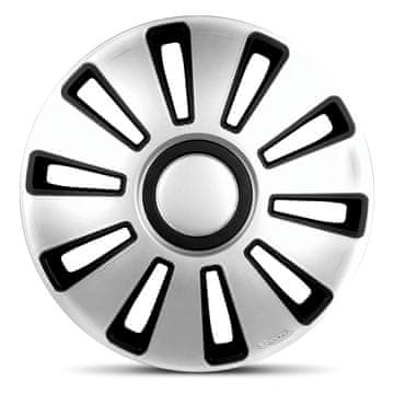 AutoStyle Pokrovi platišč Silverstone Silver/Black 16" AKCIJA