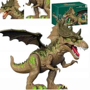 shumee Interaktivni dinozaver, zmaj, gibljiva glava, hodi, rjove, svetleča usta