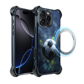 shumee Ovitek za iPhone 16 Pro Max IBIZU DropGuard Ultra z MagSafe, #Move, Nogomet