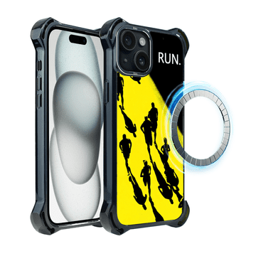 shumee Ovitek za iPhone 15 Plus IBIZU DropGuard Ultra z MagSafe, #Move, Run of Champions