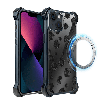 shumee Ovitek za iPhone 13 IBIZU DropGuard Ultra z MagSafe, polnočno roza, sanjsko roza