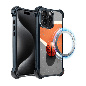 shumee Ovitek za iPhone 15 Pro Max IBIZU DropGuard Ultra z MagSafe, #Move, Košarka