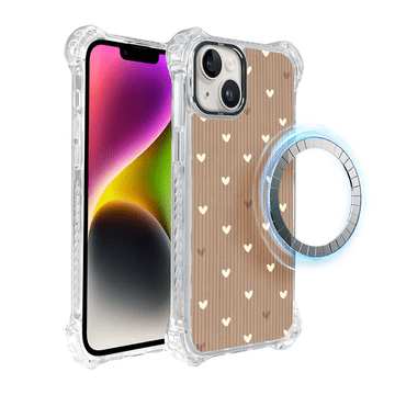 shumee iPhone 14 IBIZU DropGuard Ultra Case z MagSafe, Boho, Powder Hearts