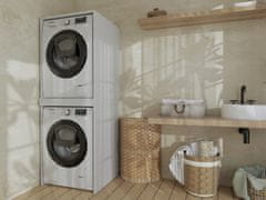 shumee Omarica za pralni stroj in sušilni stroj, bel kopalniški steber, polica MK