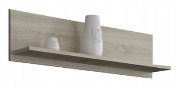 shumee STENSKA VISEČA POLICA, ŠIRINA 100 CM, HRAST SONOMA