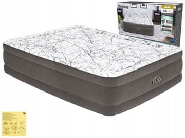 shumee Vzmetnica AirBed Top Cushify 203 x 152 x 46 cm z vgrajenim kompresorjem #67486