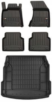 shumee 3D KOMPLET talnih preprog in zaščitne preproge za prtljažnik Audi A8 D4 limuzina 2009-2017