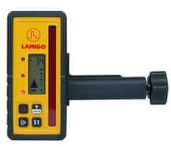 Lamigo Rotacijski laserski nivelmanski detektor Spin 235 IP54 z avtomatskim niveliranjem, daljinskim upravljalnikom in senzorjem RC600MM, do 500 m