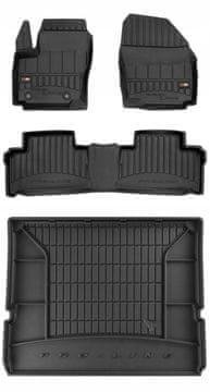 shumee KOMPLET 3D gumijastih zaščitnih preprog Ford S-max Mk1 2006-2015 za 7 oseb, širina 25 cm