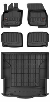 shumee KOMPLET 3D gumijastih zaščitnih preprog Ford Mondeo Mk5 Karavan od 2015-