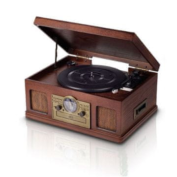 shumee 5-v-1 glasbeni center - gramofon, CD-predvajalnik, kasetofon, AUX radio