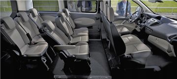 shumee FORD TRANSIT CUSTOM 2012–2023 PREVLEKE ZA SEDEŽE ZA 9 oseb, narejene po meri B