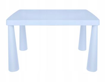 shumee PLASTIČNA MIZA ZA OTROKE VRTNA MIZA ZA HIŠO IN VRT SVETLO MODRA