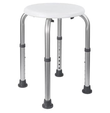 shumee Okrogel tuš stol z nastavljivo višino