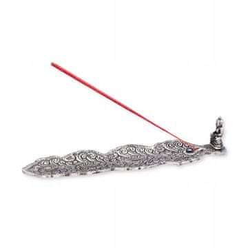 shumee Kovinsko dekorativno stojalo za figurico Bude za kadilne palčke 20 cm