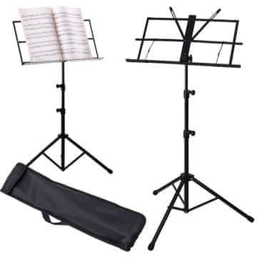 shumee Stojalo za note, nastavljivo, zložljivo, za note + komplet ovitkov