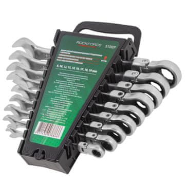 shumee Komplet 9-delnih kombiniranih ključev z ragljo