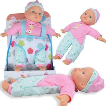 shumee Dojenček, gumijasta punčka za otroke, dojenček z nahrbtnikom, nosilka za dojenčke, darilo, fant z nahrbtnikom