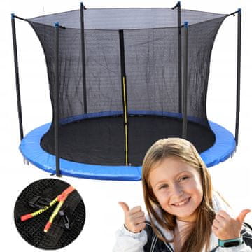 shumee MREŽA ZA NOTRANJE TRAMPOLINE 8 FT 244–252 CM MOČNA IN TRPEŽNA