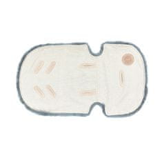 shumee Vložek iz ovčje kože za voziček, pepelnato siva