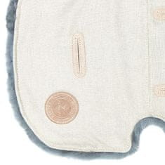 shumee Vložek iz ovčje kože za voziček, pepelnato siva