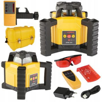 shumee Rotacijski laserski nivelman Spin 305 z avtomatskim niveliranjem naklonov do 500 m, IP54, daljinski upravljalnik