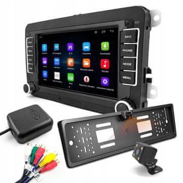 shumee Avtoradio 7021A 2/32 GB 2DIN GPS Android 12 VAG Kamera za vzvratno vožnjo WiFi