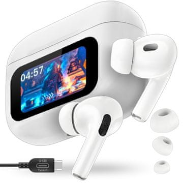 shumee Brezžične In-Ear Bluetooth ANC slušalke Powerbank LCD Buds