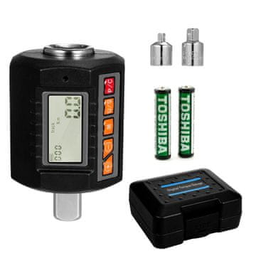 shumee Adapterski momentni ključ 6-200 Nm redukcijski 1/2" CrV elektronski