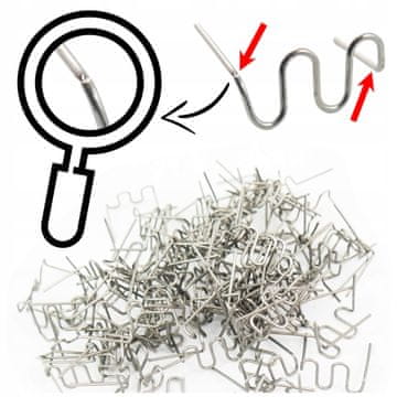 shumee SPONKE za plastiko RS28C 100 kosov ploščate VELIKE VALOVITE 0,8 mm PREDHODNO REZANE