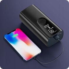 shumee Električna kolesarska črpalka Avto kompresor Powarbank svetilka USB-C