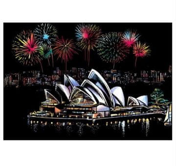 shumee Magic Scratch Card Beautiful Sydney Opera House 40x28 cm
