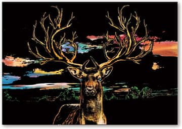 shumee Čarobna praskanka Veličastni jelen 40x28 cm