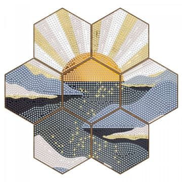 shumee Diamantno vezenje - Podstavek - Satje - Sončni zahod