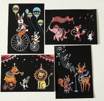 shumee Čarobna praskanka Pravljične živali (4 kosi) 20x15 cm