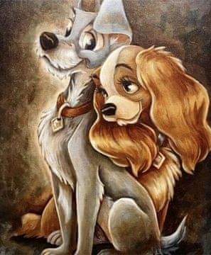 shumee Diamantno vezenje Lovey-Dog 40x50